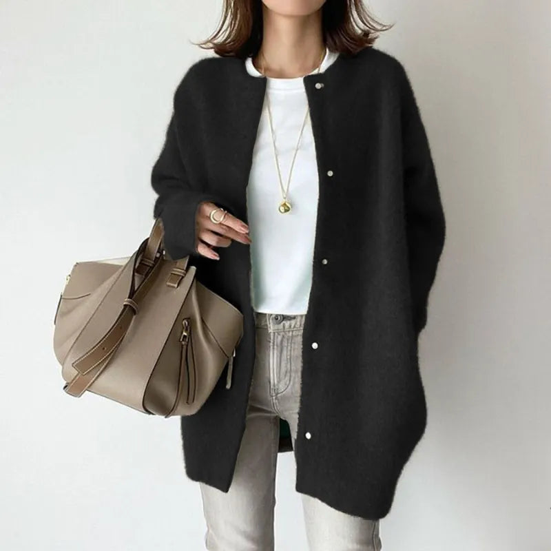 Juliette | Cardigan long en laine douce