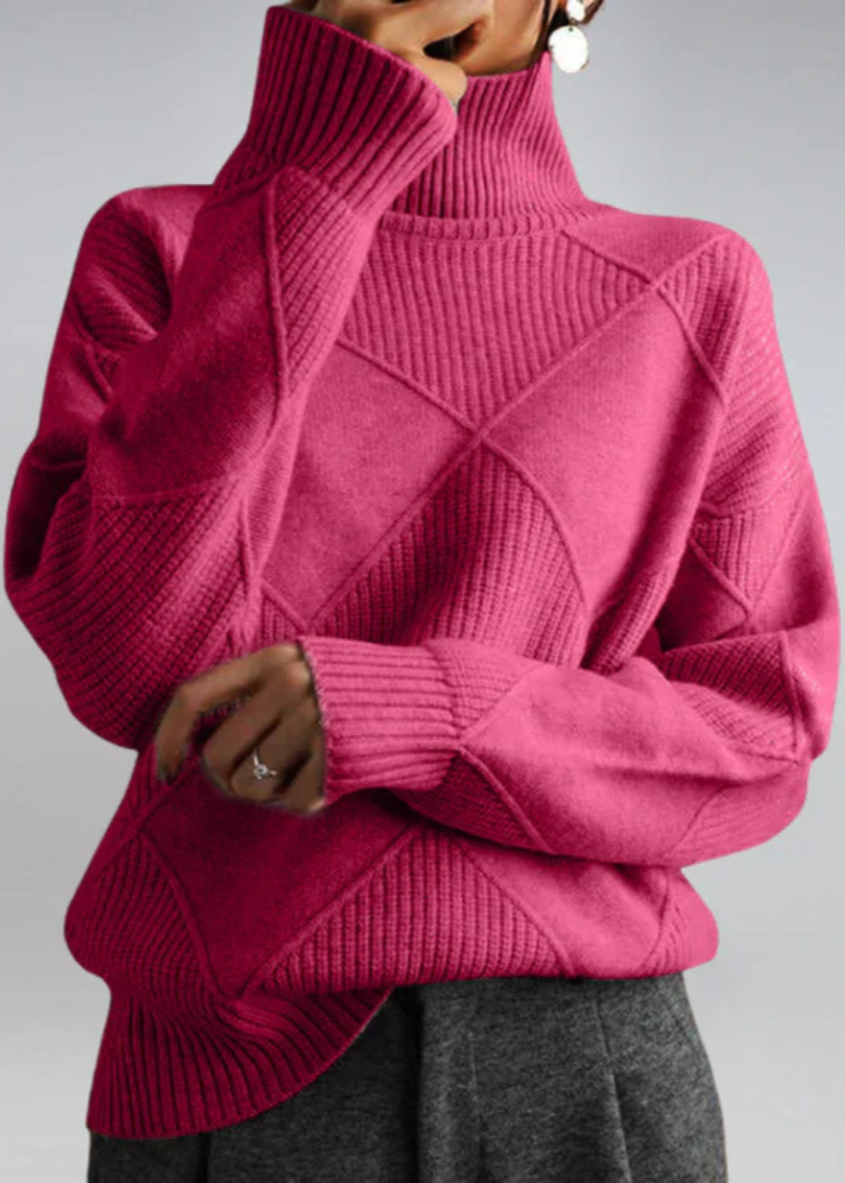 Lauren | Pull à col roulé en cachemire de luxe