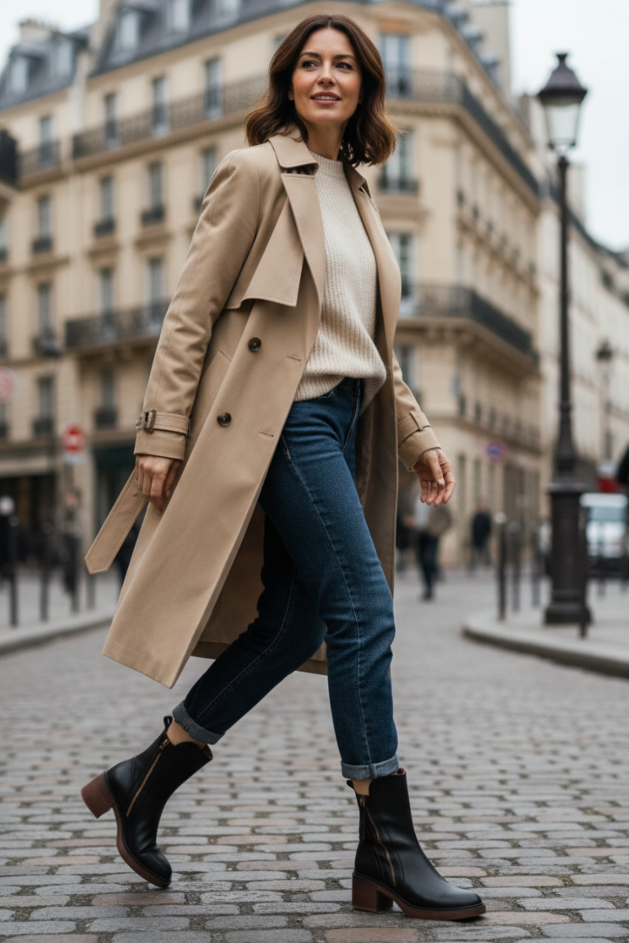 Valorine | Botte en cuir noire