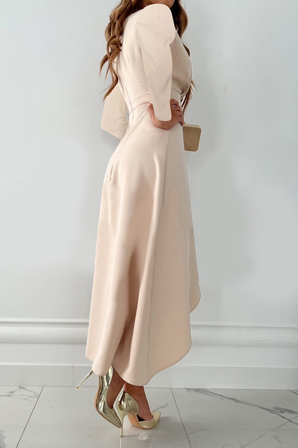 Celeste | Robe midi à manches longues
