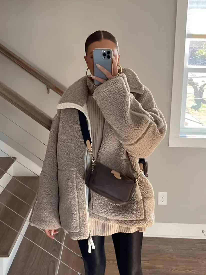Kaja | Manteau Teddy