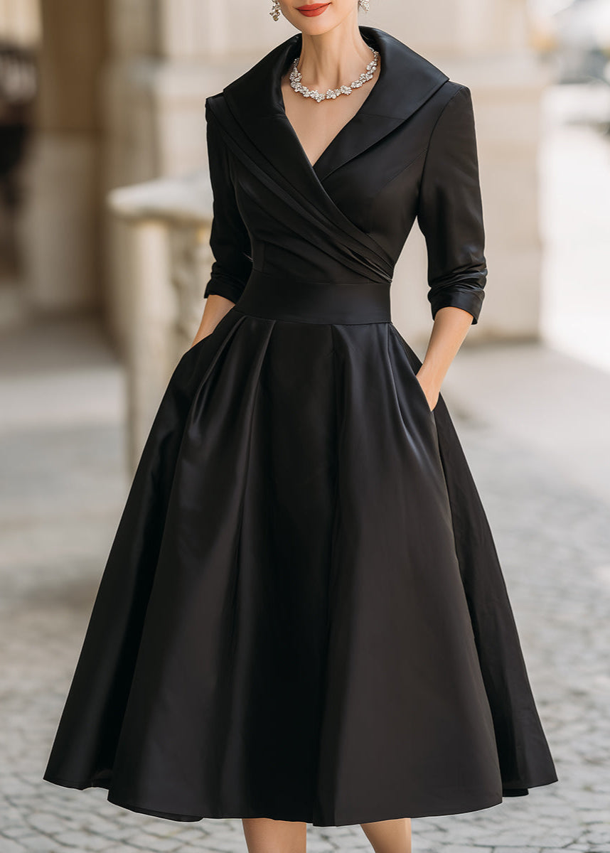 Lina | Robe midi en satin