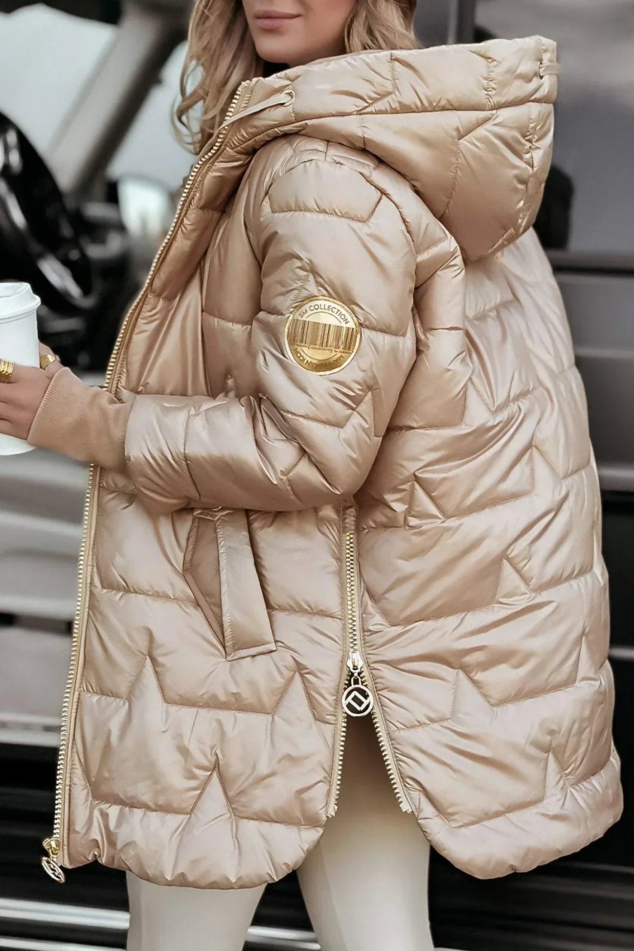 Astrid | Veste d’hiver élégante avec capuche et doublure