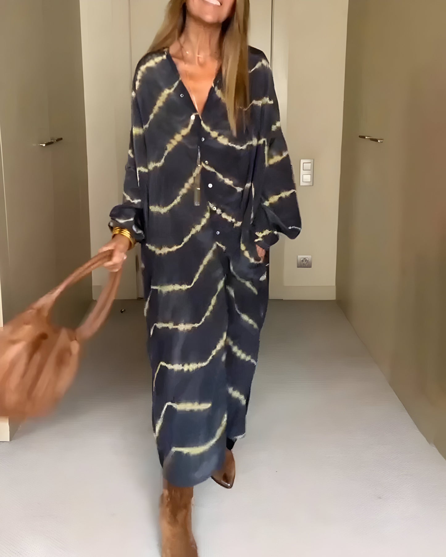 Julia | Robe Maxi Bohème à Rayures