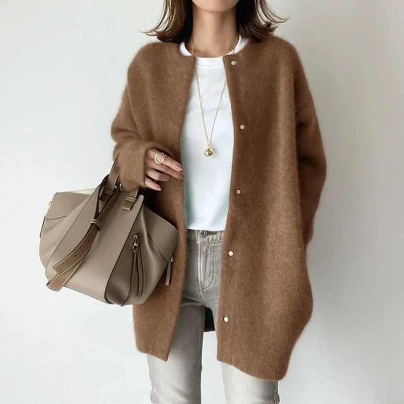 Juliette | Cardigan long en laine douce
