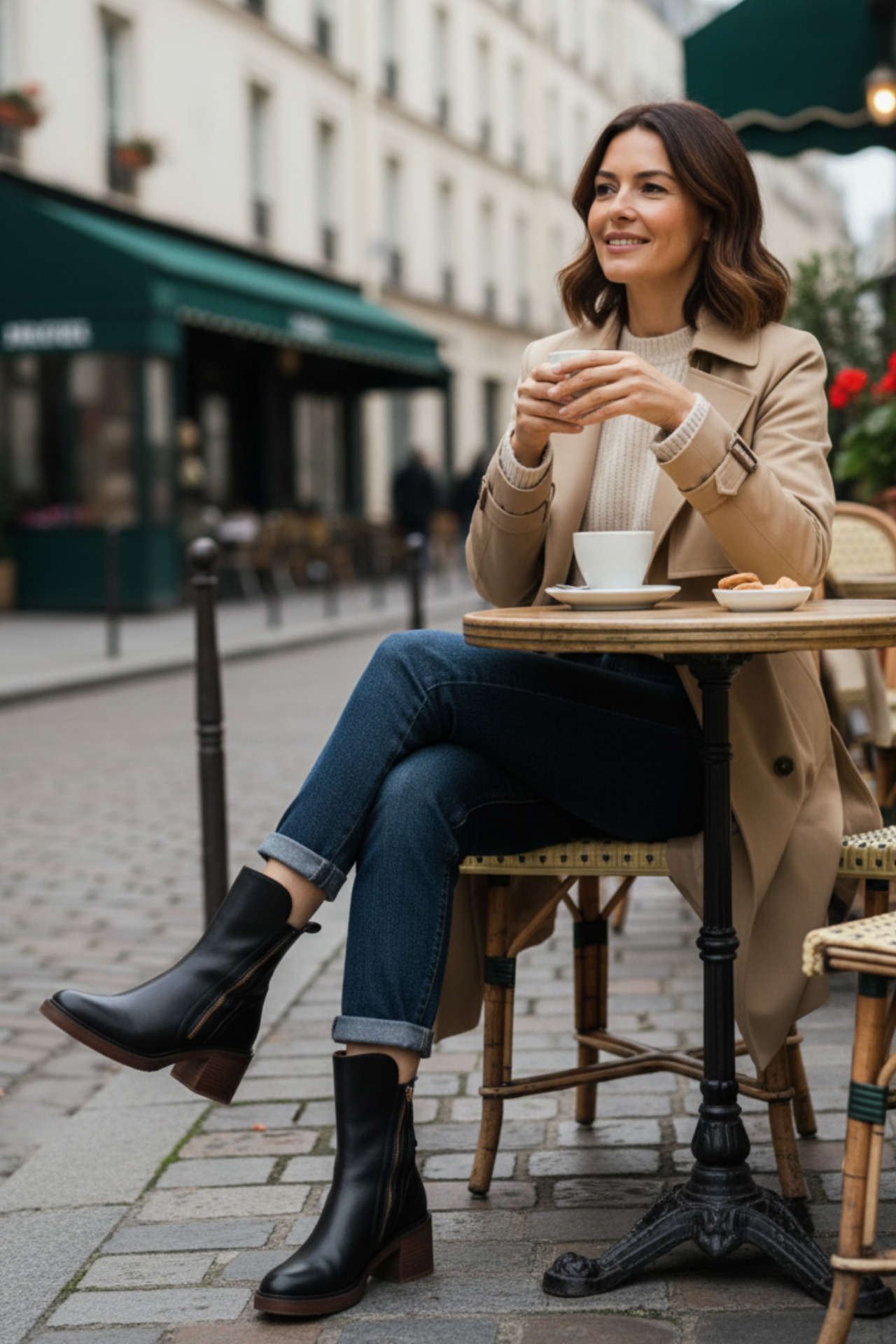 Valorine | Botte en cuir noire