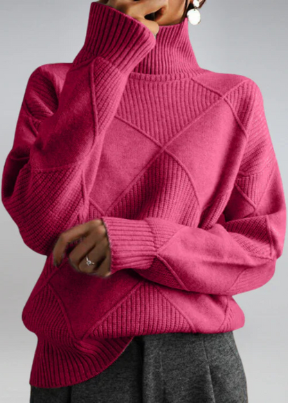 Lauren | Pull à col roulé en cachemire de luxe