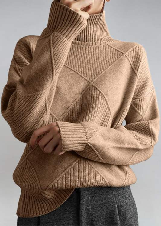 Lauren | Pull à col roulé en cachemire de luxe