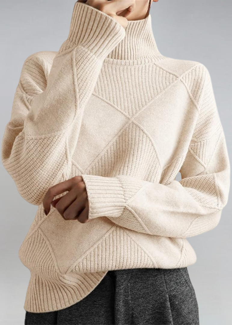 Lauren | Pull à col roulé en cachemire de luxe