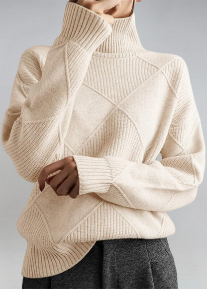 Lauren | Pull à col roulé en cachemire de luxe