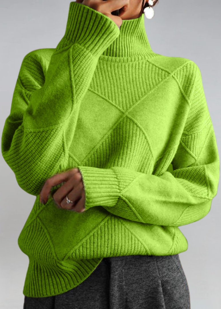 Lauren | Pull à col roulé en cachemire de luxe