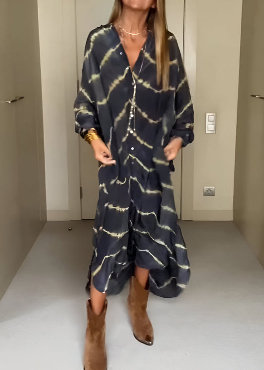 Julia | Robe Maxi Bohème à Rayures