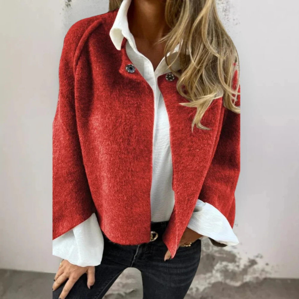 Liva | Manteau à Manches Évasées Élégantes