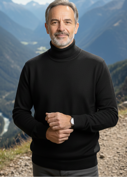 Gaspard | Pull Col Roulé en Cachemire