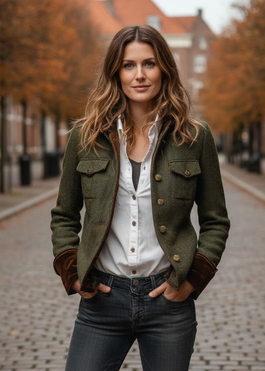 Dianeli | Veste élégante avec détails en velours