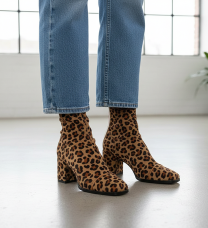 Isaline | Bottines Élégantes à Talons Carrés