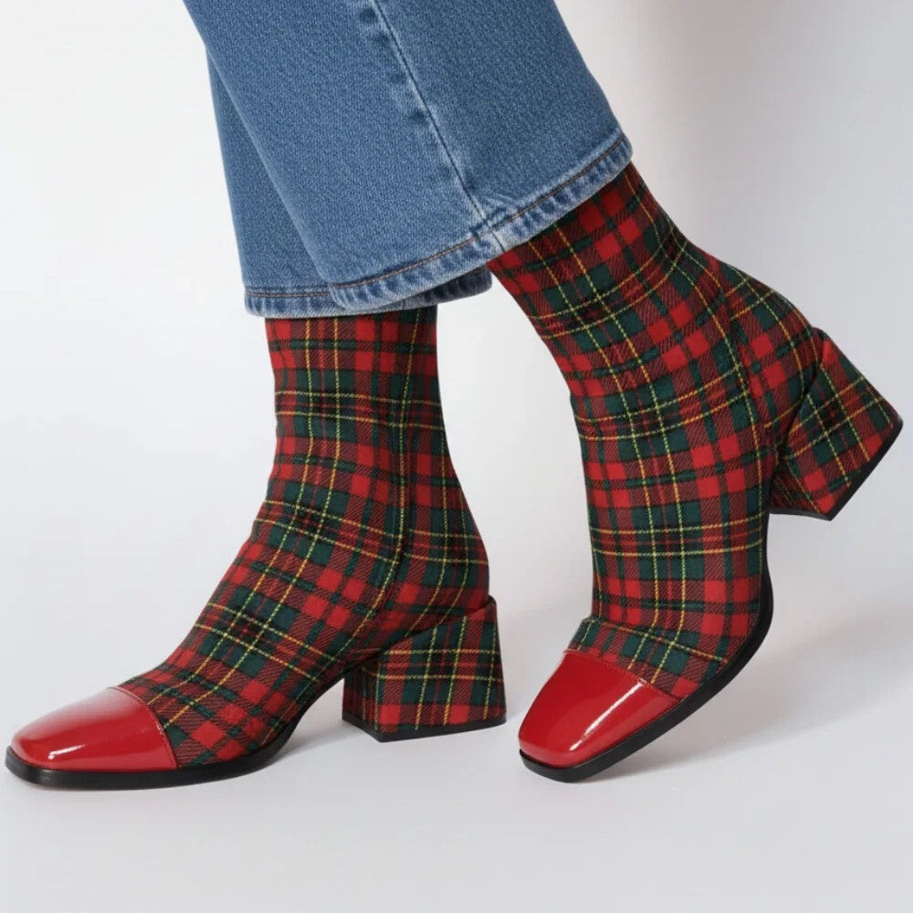 Isaline | Bottines Élégantes à Talons Carrés