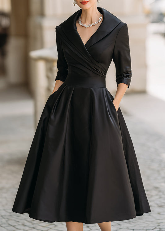 Lina | Robe midi en satin