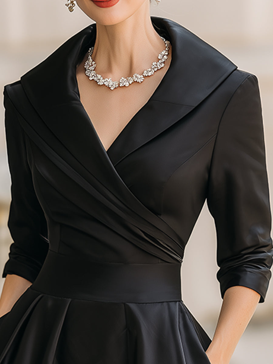 Lina | Robe midi en satin