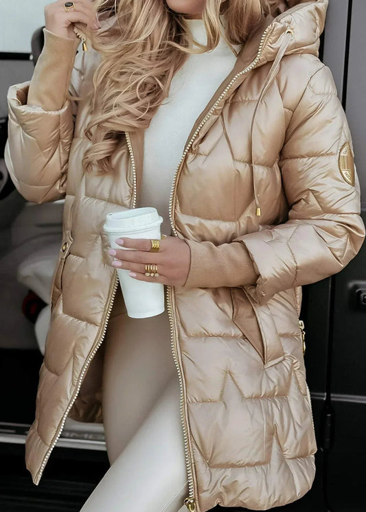 Astrid | Veste d’hiver élégante avec capuche et doublure