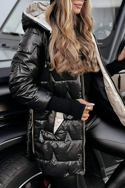 Astrid | Veste d’hiver élégante avec capuche et doublure