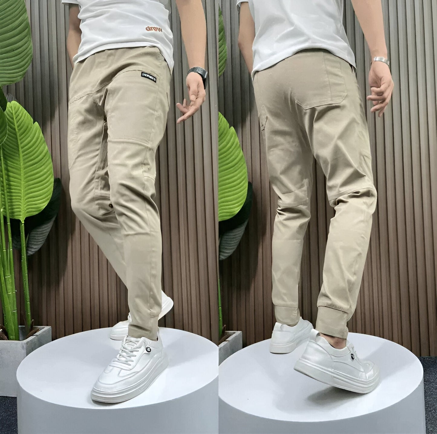 Thomas | Pantalon cargo stretch premium